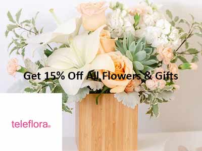 Teleflora 15% Off Sitewide