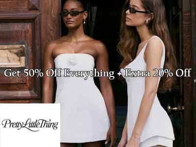 Pretty Little Thing 50% Off Everything + Extra 20% Off for New Customers